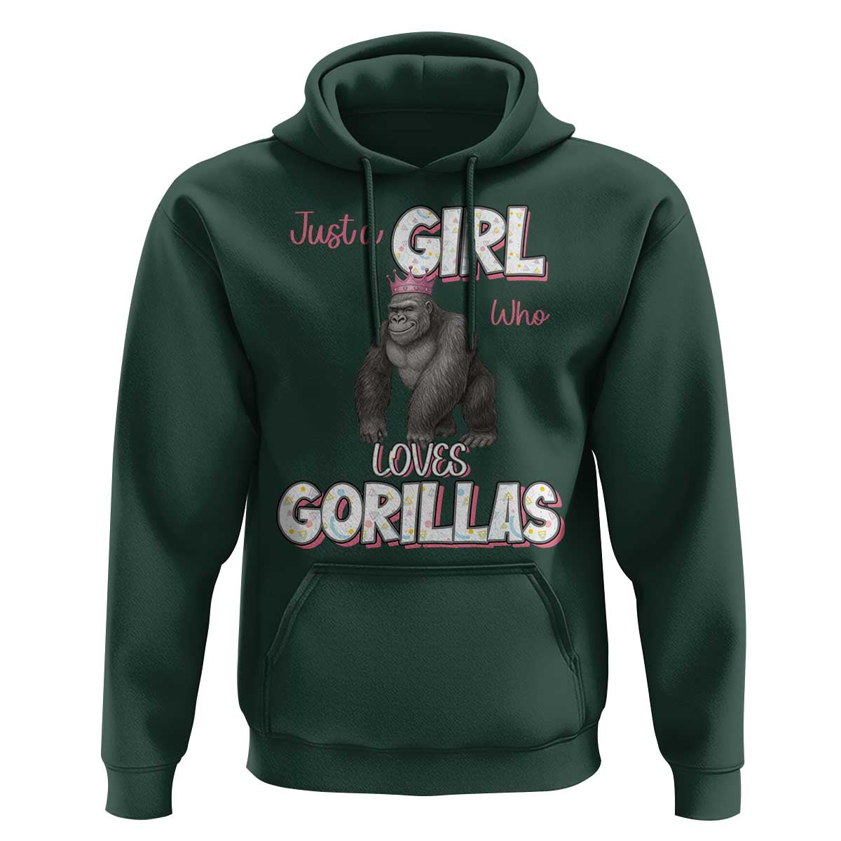 Gorilla Lover Gift Hoodie Just A Girl Who Loves Gorillas - Wonder Print Shop