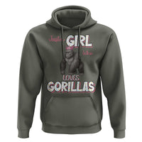 Gorilla Lover Gift Hoodie Just A Girl Who Loves Gorillas - Wonder Print Shop
