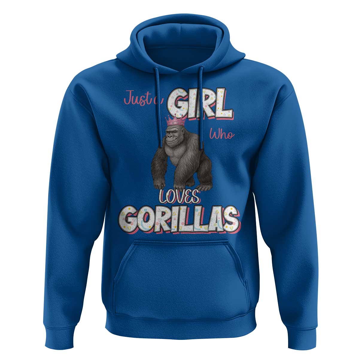 Gorilla Lover Gift Hoodie Just A Girl Who Loves Gorillas - Wonder Print Shop
