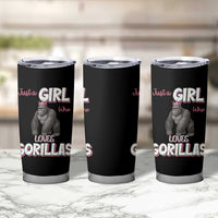 Gorilla Lover Gift Tumbler Cup Just A Girl Who Loves Gorillas