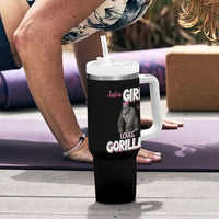 Gorilla Lover Gift Tumbler With Handle Just A Girl Who Loves Gorillas