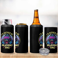 VR Gamer Gorilla 4 in 1 Can Cooler Tumbler I’d Rather Be Playing Tag Gift