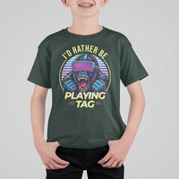 VR Gamer Gorilla T Shirt For Kid I’d Rather Be Playing Tag Gift - Wonder Print Shop