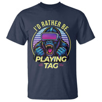 VR Gamer Gorilla T Shirt I’d Rather Be Playing Tag Gift - Wonder Print Shop