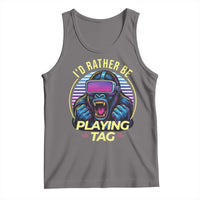 VR Gamer Gorilla Tank Top I’d Rather Be Playing Tag Gift - Wonder Print Shop