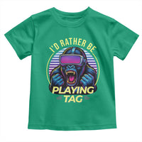 VR Gamer Gorilla Toddler T Shirt I’d Rather Be Playing Tag Gift - Wonder Print Shop