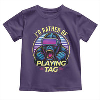 VR Gamer Gorilla Toddler T Shirt I’d Rather Be Playing Tag Gift - Wonder Print Shop