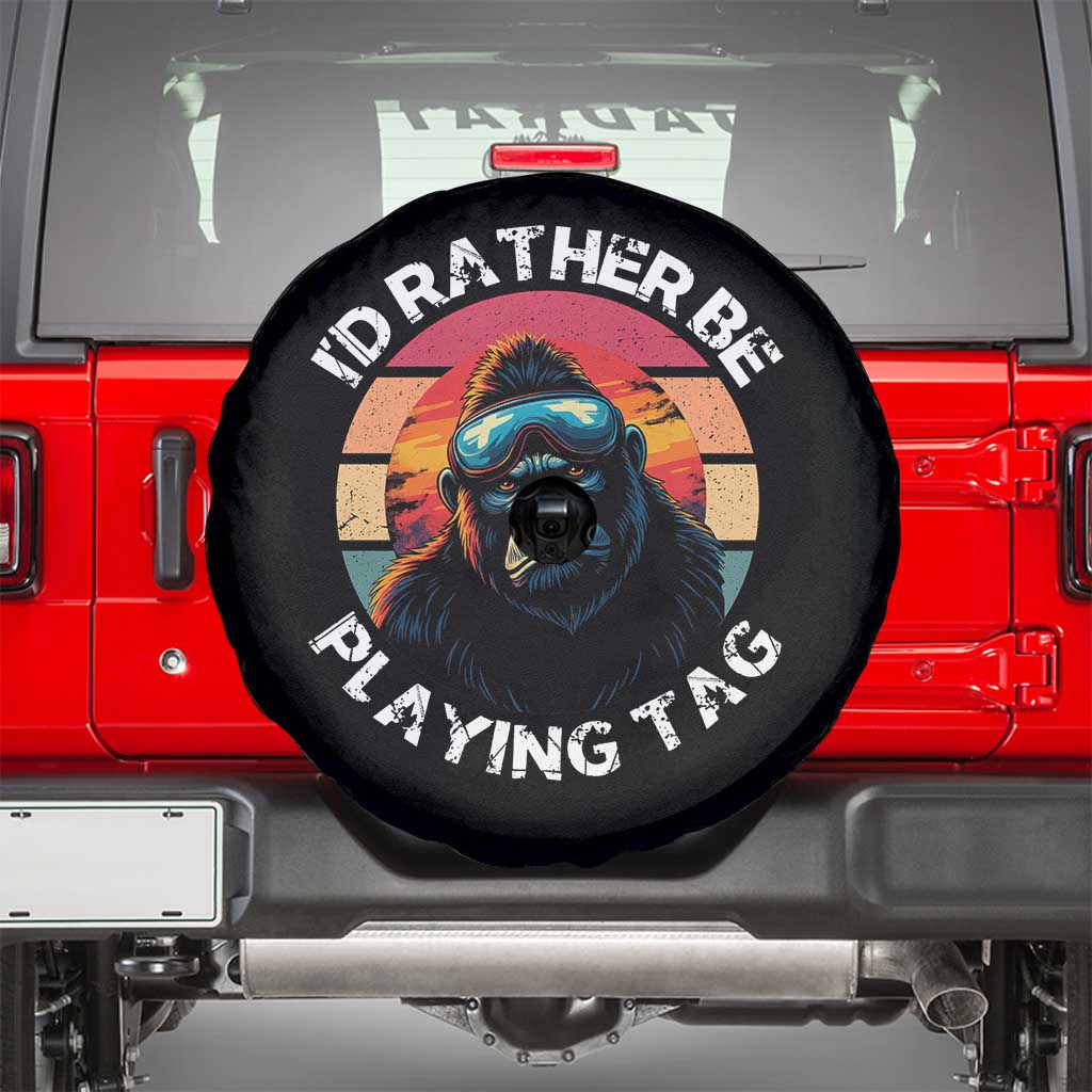 Funny Gorilla Lover Spare Tire Cover I’d Rather Be Playing Tag VR Game - Wonder Print Shop