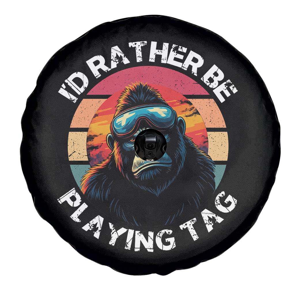 Funny Gorilla Lover Spare Tire Cover I’d Rather Be Playing Tag VR Game - Wonder Print Shop