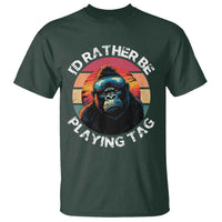 Funny Gorilla Lover T Shirt I’d Rather Be Playing Tag VR Game - Wonder Print Shop
