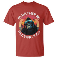 Funny Gorilla Lover T Shirt I’d Rather Be Playing Tag VR Game - Wonder Print Shop
