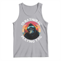 Funny Gorilla Lover Tank Top I’d Rather Be Playing Tag VR Game - Wonder Print Shop