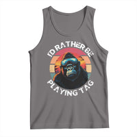 Funny Gorilla Lover Tank Top I’d Rather Be Playing Tag VR Game - Wonder Print Shop