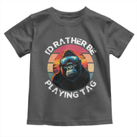 Funny Gorilla Lover Toddler T Shirt I’d Rather Be Playing Tag VR Game - Wonder Print Shop