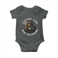 Cigars And Bad Decisions Baby Onesie Funny Gorilla Gift - Wonder Print Shop