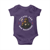 Cigars And Bad Decisions Baby Onesie Funny Gorilla Gift - Wonder Print Shop