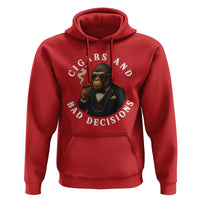 Cigars And Bad Decisions Hoodie Funny Gorilla Gift - Wonder Print Shop