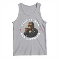 Cigars And Bad Decisions Tank Top Funny Gorilla Gift - Wonder Print Shop