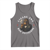 Cigars And Bad Decisions Tank Top Funny Gorilla Gift - Wonder Print Shop
