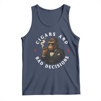 Cigars And Bad Decisions Tank Top Funny Gorilla Gift - Wonder Print Shop