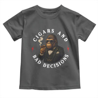 Cigars And Bad Decisions Toddler T Shirt Funny Gorilla Gift - Wonder Print Shop