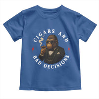 Cigars And Bad Decisions Toddler T Shirt Funny Gorilla Gift - Wonder Print Shop