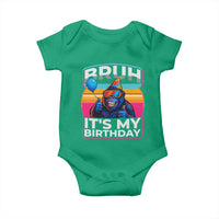 Bruh It Is My Birthday Baby Onesie Funny Gorilla Lover Gift - Wonder Print Shop