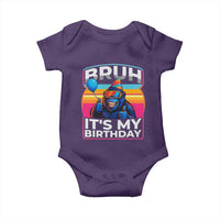 Bruh It Is My Birthday Baby Onesie Funny Gorilla Lover Gift - Wonder Print Shop