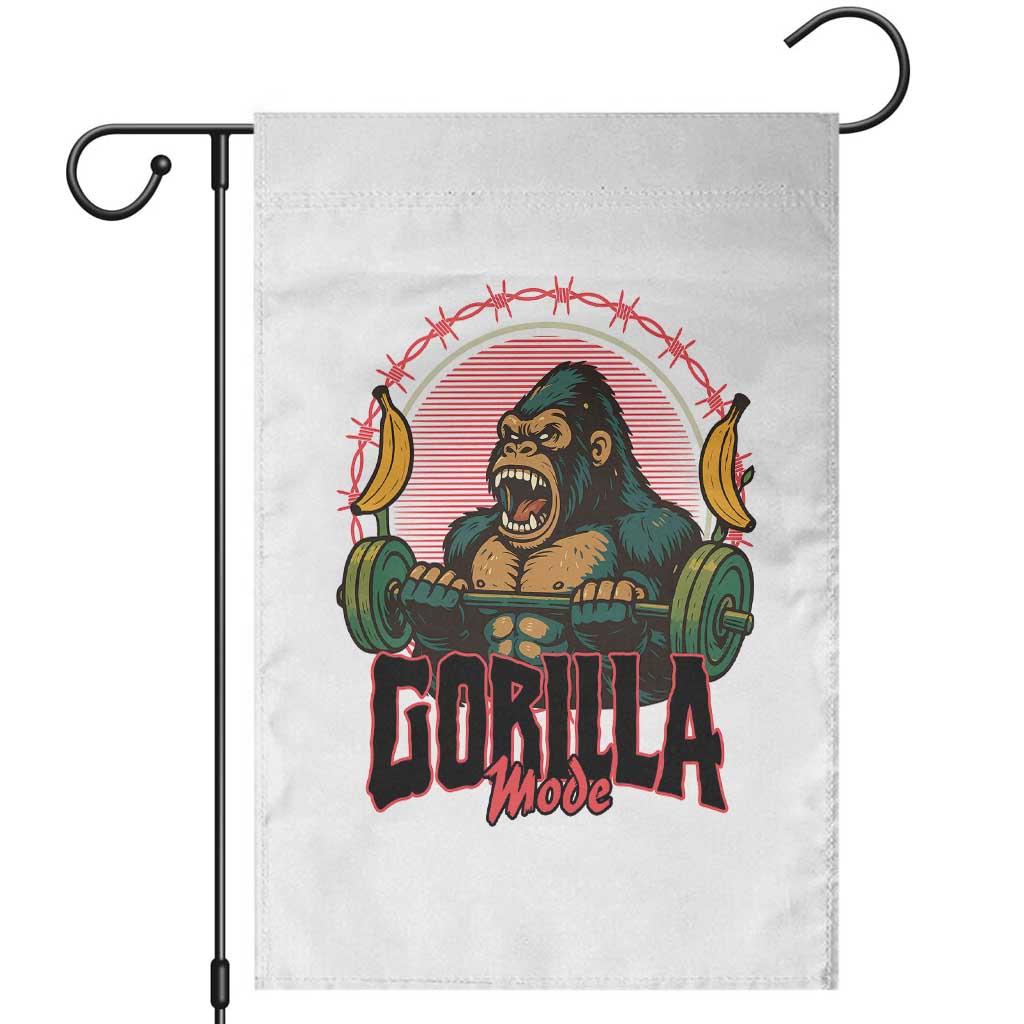 Fitness Lover Gift Garden Flag Gorilla Mode - Wonder Print Shop