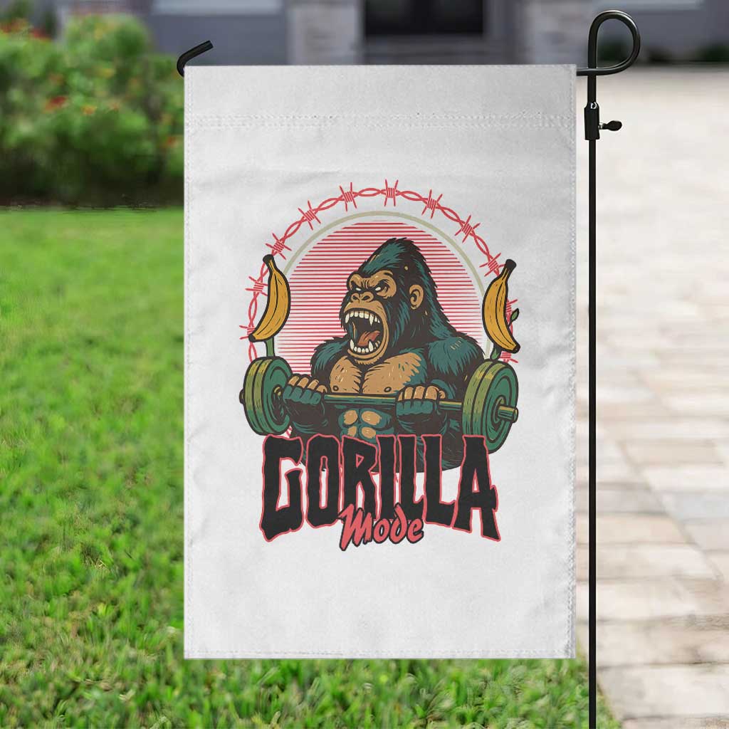 Fitness Lover Gift Garden Flag Gorilla Mode - Wonder Print Shop