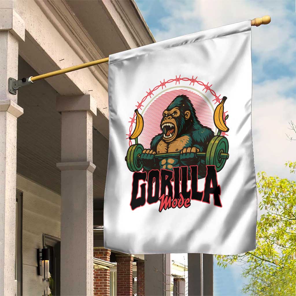 Fitness Lover Gift Garden Flag Gorilla Mode - Wonder Print Shop