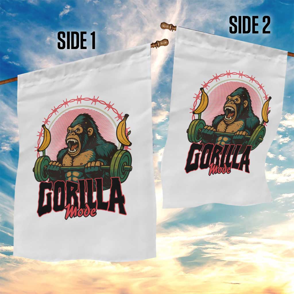 Fitness Lover Gift Garden Flag Gorilla Mode - Wonder Print Shop