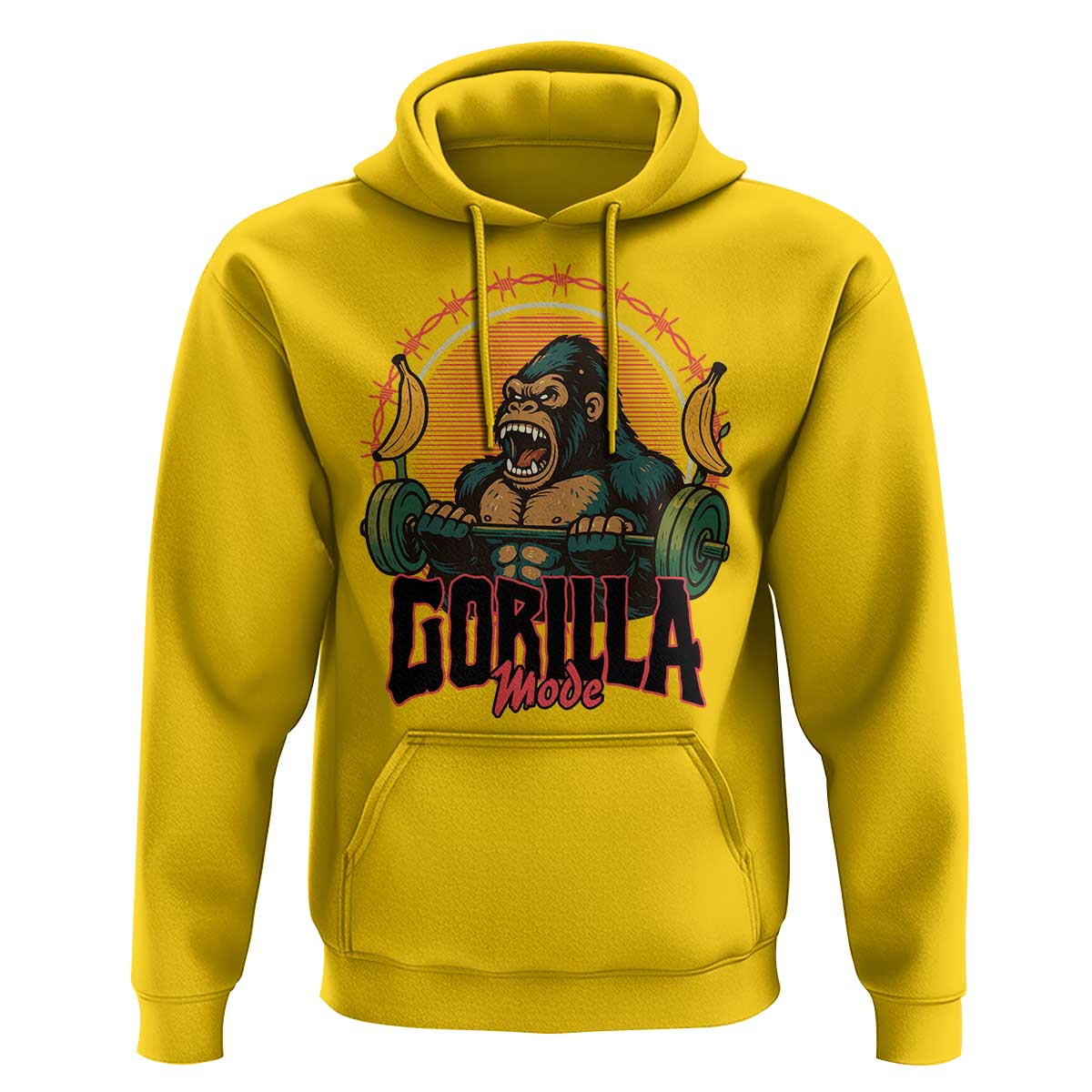 Fitness Lover Gift Hoodie Gorilla Mode - Wonder Print Shop