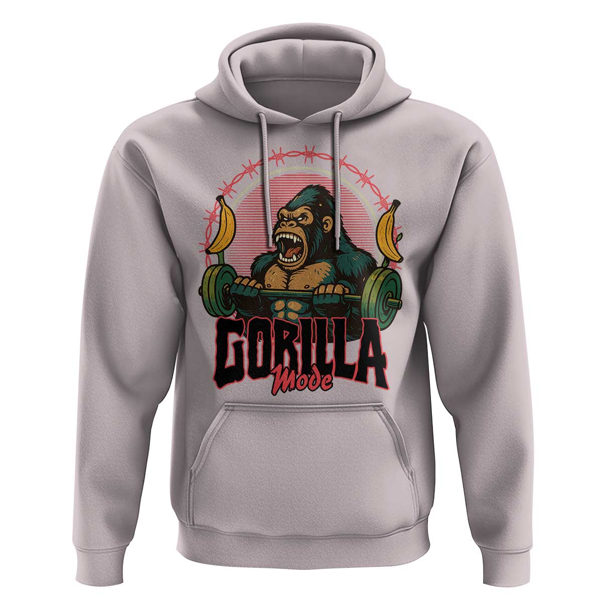 Fitness Lover Gift Hoodie Gorilla Mode - Wonder Print Shop