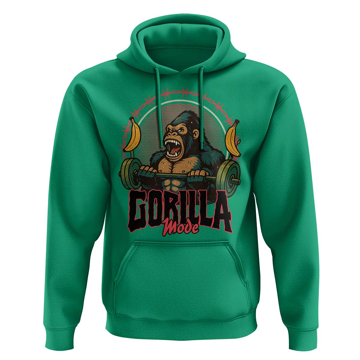 Fitness Lover Gift Hoodie Gorilla Mode - Wonder Print Shop