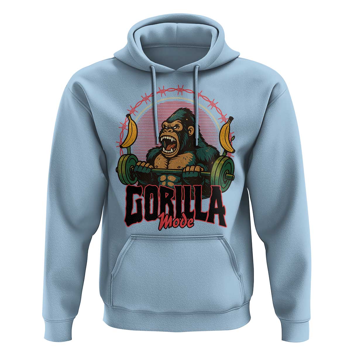 Fitness Lover Gift Hoodie Gorilla Mode - Wonder Print Shop