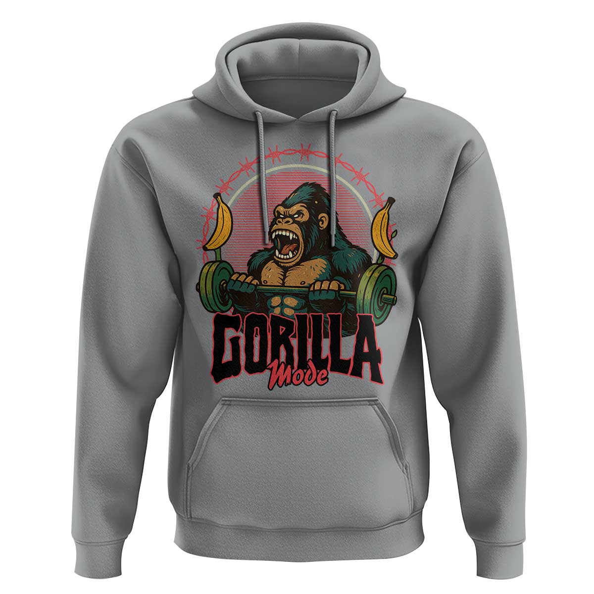 Fitness Lover Gift Hoodie Gorilla Mode - Wonder Print Shop