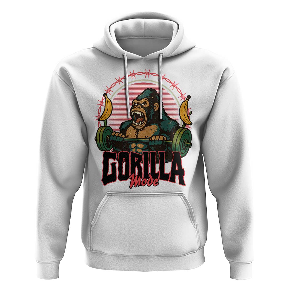 Fitness Lover Gift Hoodie Gorilla Mode - Wonder Print Shop