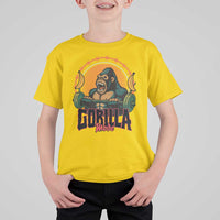 Fitness Lover Gift T Shirt For Kid Gorilla Mode - Wonder Print Shop