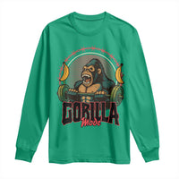 Fitness Lover Gift Long Sleeve Shirt Gorilla Mode - Wonder Print Shop