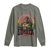 Fitness Lover Gift Long Sleeve Shirt Gorilla Mode - Wonder Print Shop