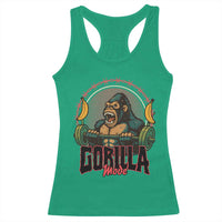 Fitness Lover Gift Racerback Tank Top Gorilla Mode - Wonder Print Shop