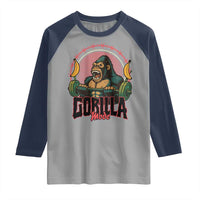Fitness Lover Gift Raglan Shirt Gorilla Mode - Wonder Print Shop