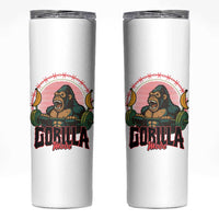 Fitness Lover Gift Skinny Tumbler Gorilla Mode