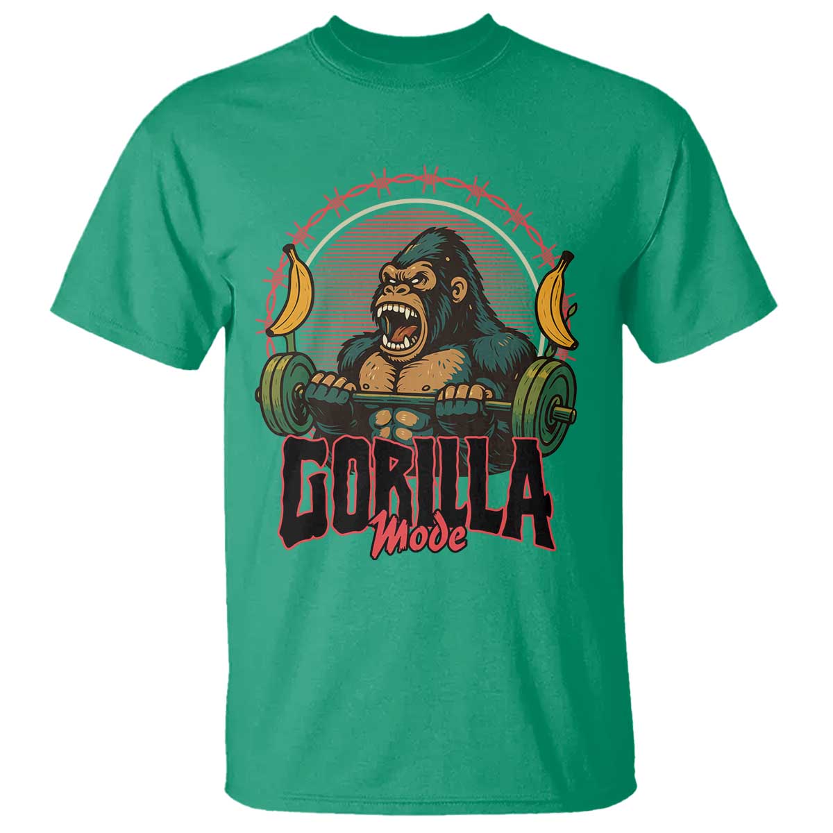 Fitness Lover Gift T Shirt Gorilla Mode - Wonder Print Shop