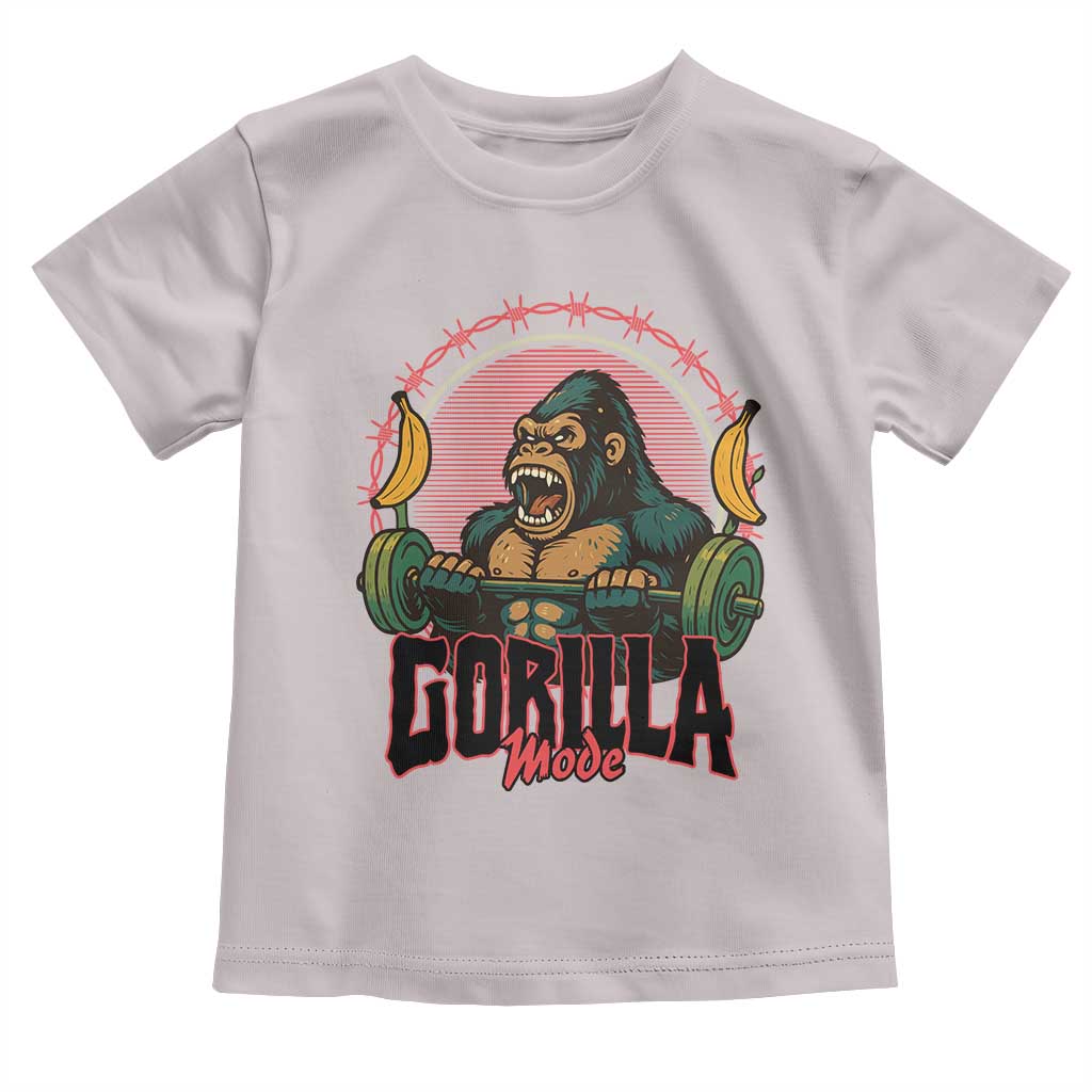 Fitness Lover Gift Toddler T Shirt Gorilla Mode - Wonder Print Shop