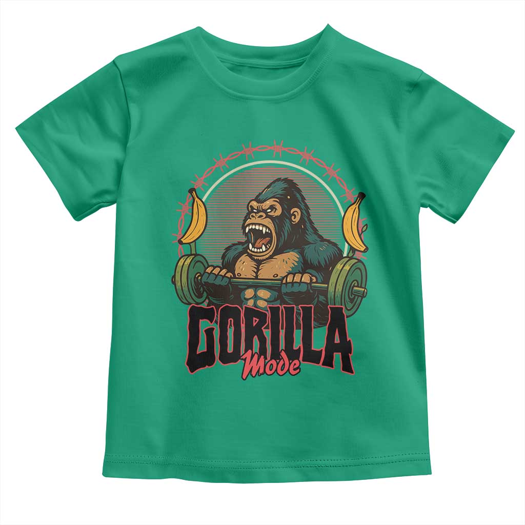 Fitness Lover Gift Toddler T Shirt Gorilla Mode - Wonder Print Shop