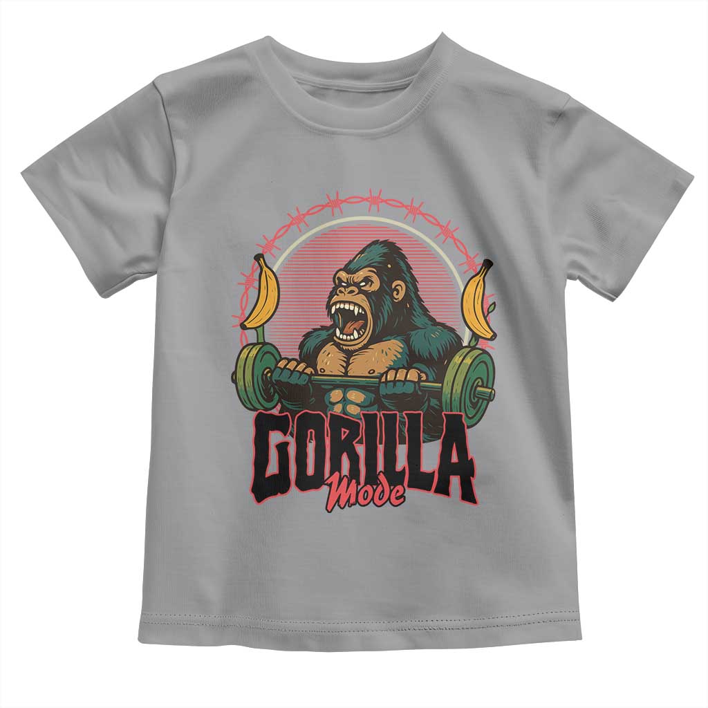 Fitness Lover Gift Toddler T Shirt Gorilla Mode - Wonder Print Shop