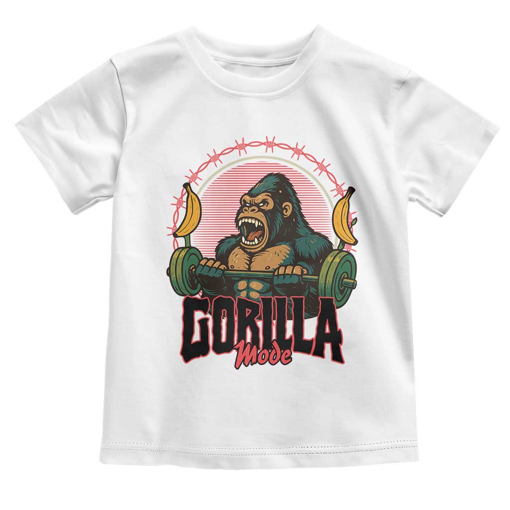 Fitness Lover Gift Toddler T Shirt Gorilla Mode - Wonder Print Shop