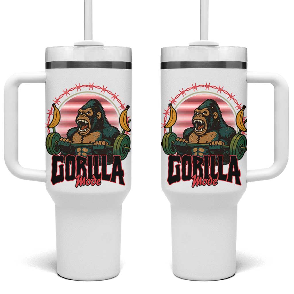 Fitness Lover Gift Tumbler With Handle Gorilla Mode